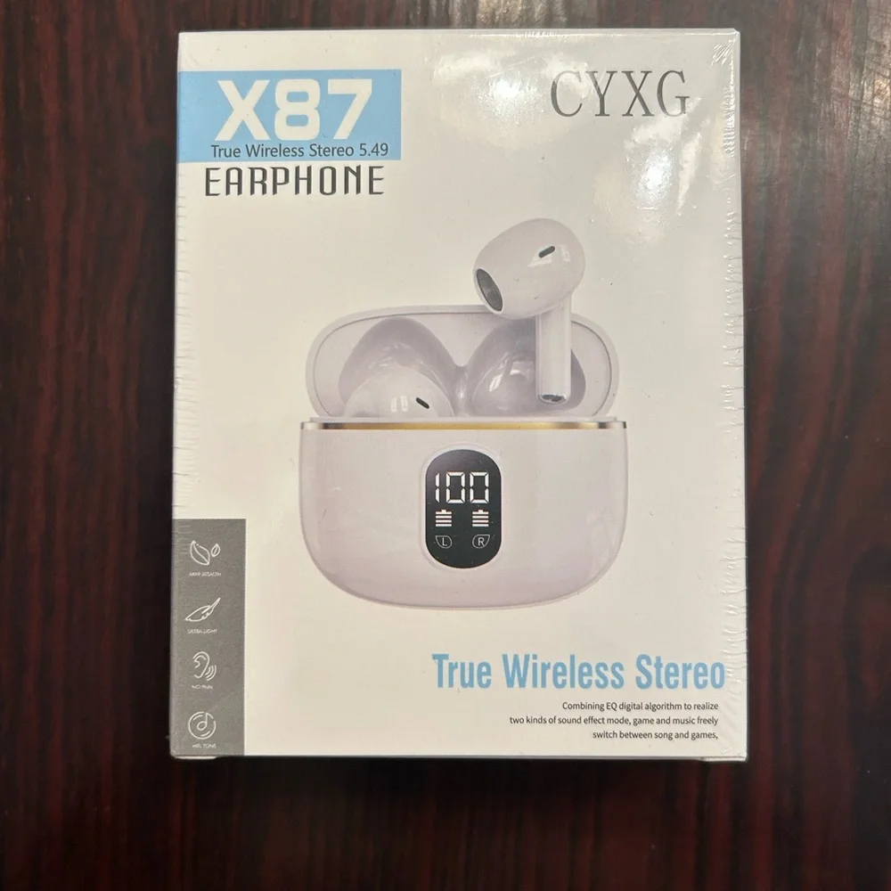 X87 True Wireless Stereo Earphones - White